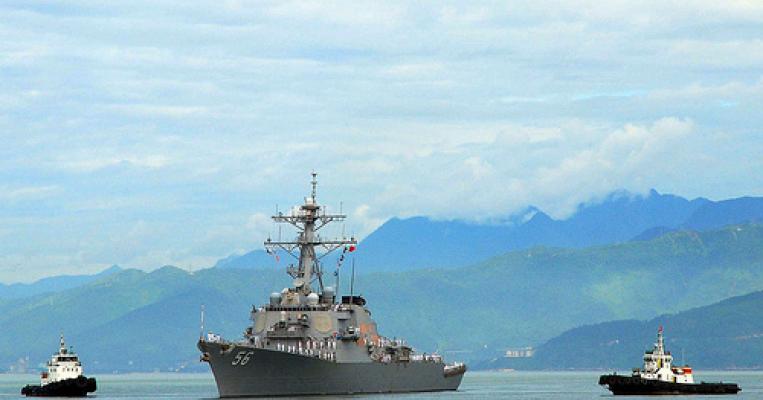 Photo of USS John S. McCain arriving in Da Nang, Vietnam in August 2010 for joint U.S.-Vietnamese naval exercises to mark the 15th anniversary of the normalization of relations between the two countries by #PACOM via flickr