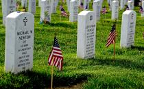 Photo of Arlington Cemetary gravestones via U.S. Department of Defense