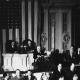 U.S. President Roosevelt asked Congress to declare war on Japan on December 8, 1941. Photo via Associated Press
